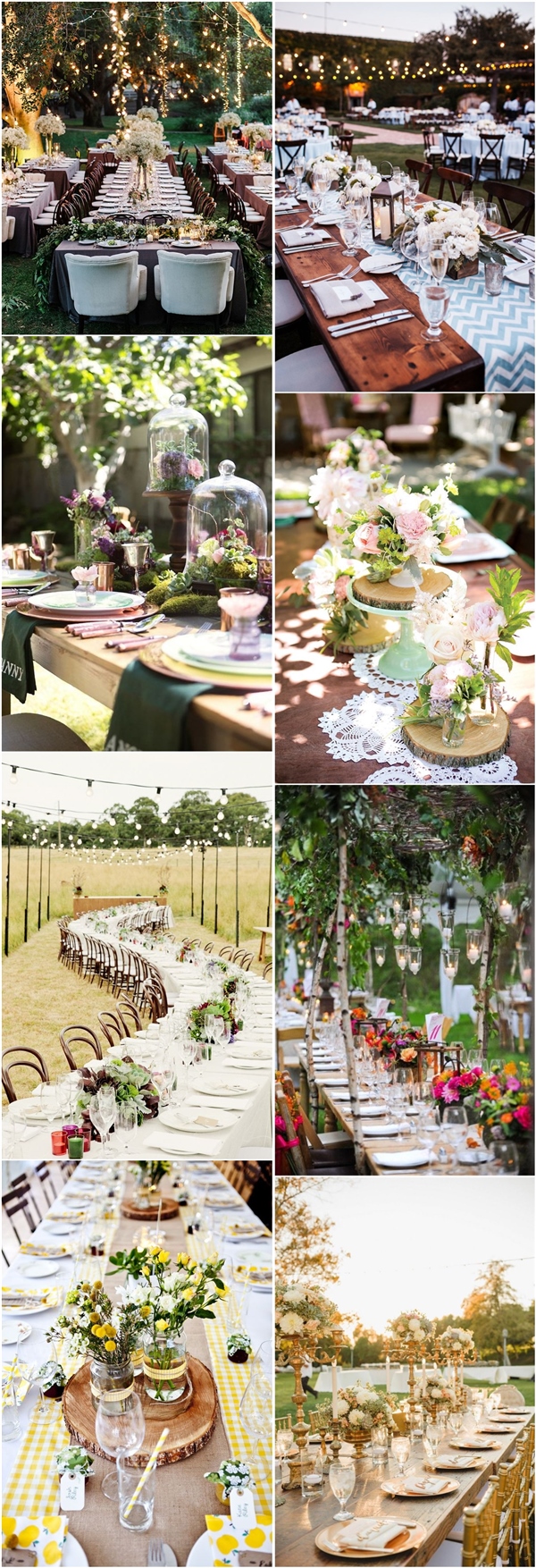country rustic wedding tablescape decor ideas