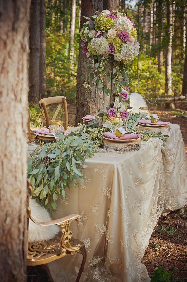 30 Woodland Wedding Table Décor Ideas Deer Pearl Flowers