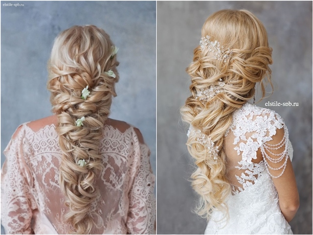 long curly braided wedding hairstyles with hairpieces