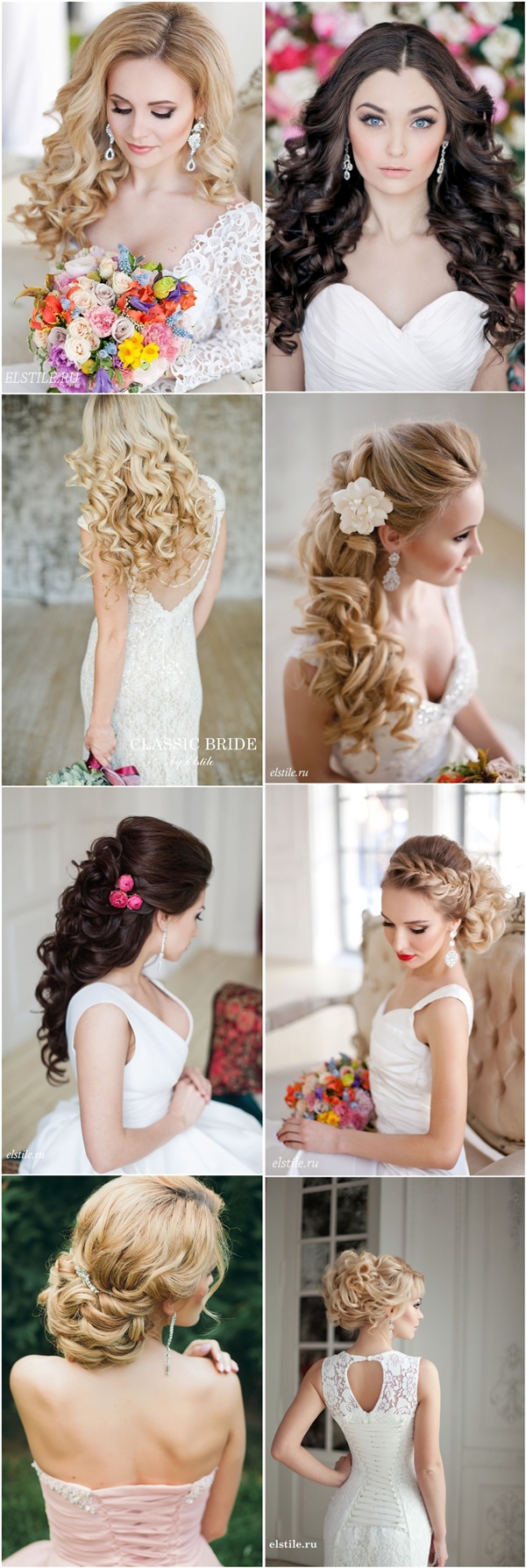 long wavy curly wedding hairstyles and wedding updos
