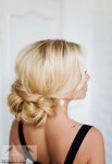 low updo hairstyle for wedding