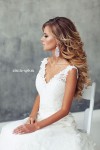 ombre long wavy wedding hairstyle