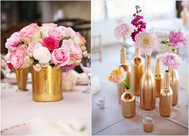 pink and gold wedding ideas