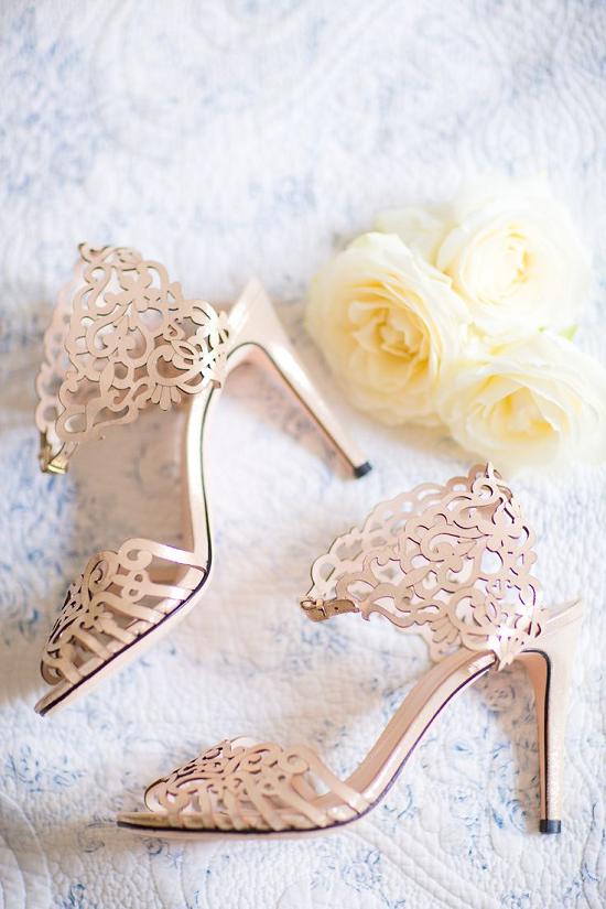 18 Charming + Elegant Laser Cut Wedding Shoes 4 pink bridal shoes