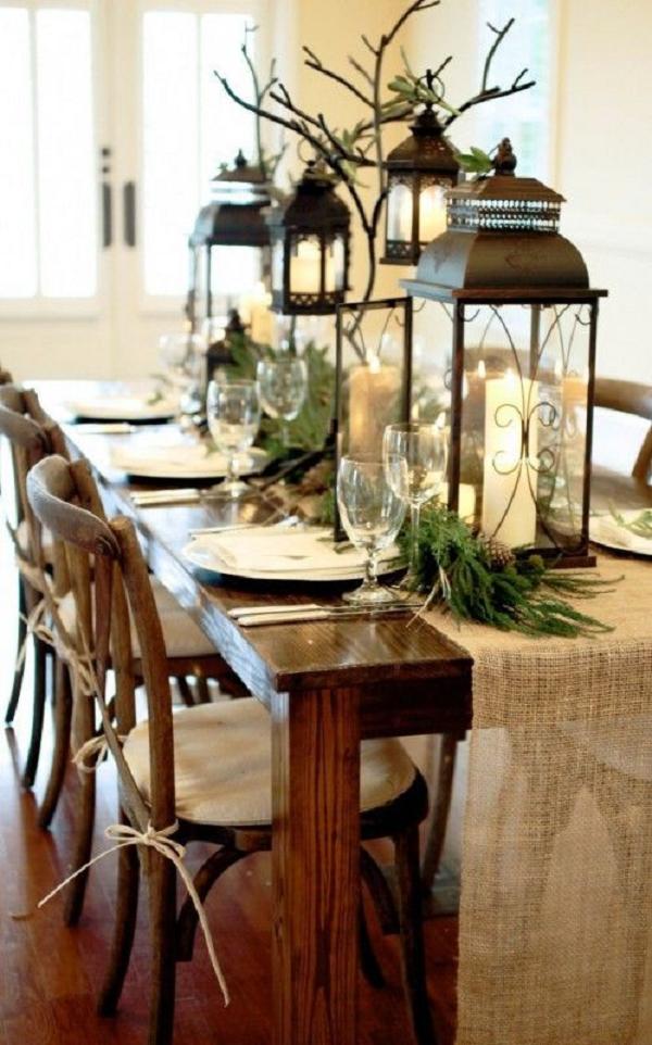 rustic christmas wedding tablescapes