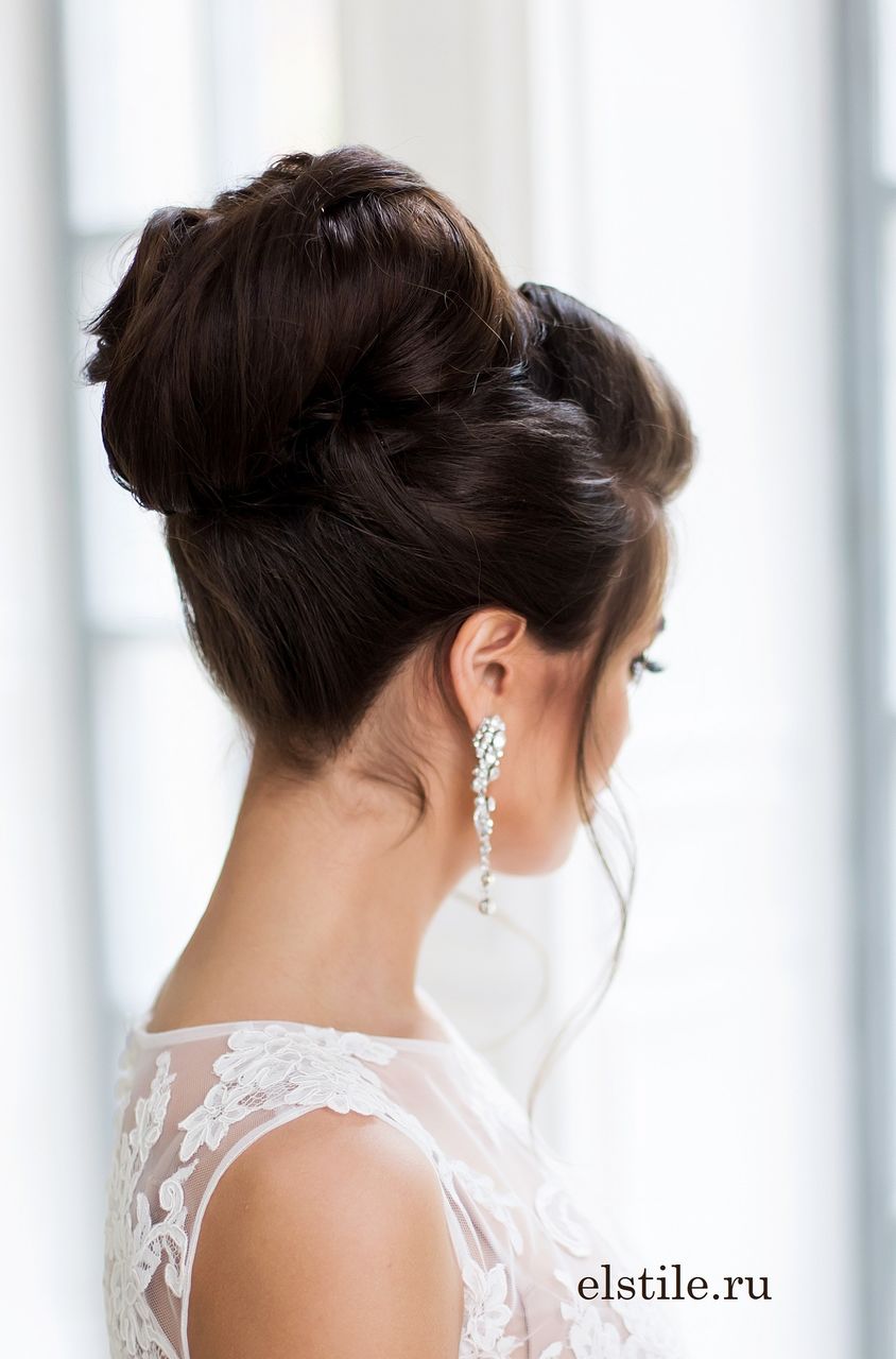 topknot wedding hairstyle updo