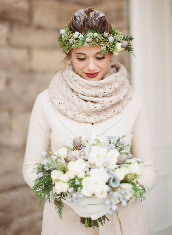 35 Amazing Winter Wedding Bouquets You'll Love 25
