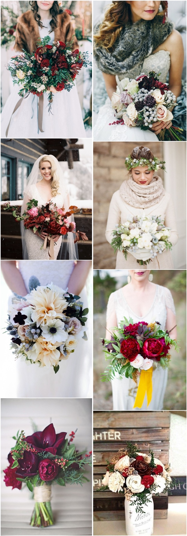 35 Amazing Winter Wedding Bouquets You'll Love 33