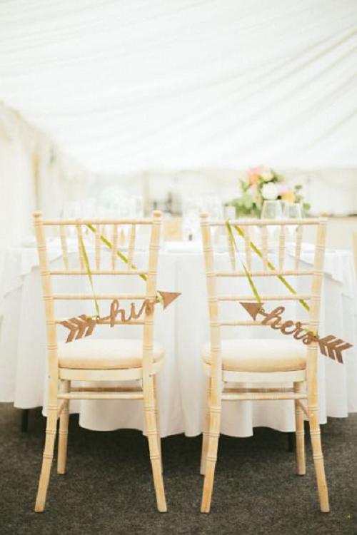 30+ Signage Wedding Chair Decor Ideas We Love 30 Arrow chair signs