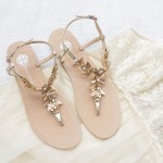 Bohemian and Grecian inspired wedding sandals