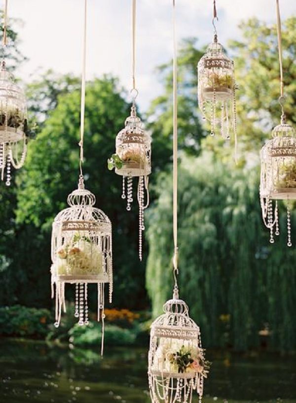 Hanging Birdcage Wedding Decor