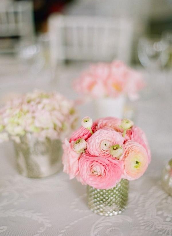 Little ranunculus centerpieces