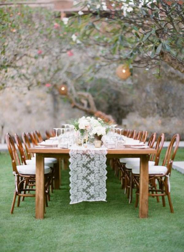 Long table wedding decor