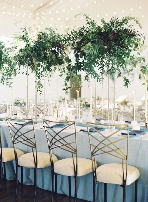Magical blue wedding table decor ideas