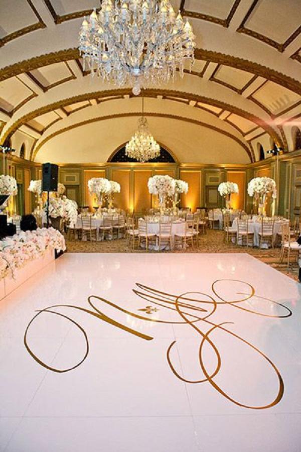 Monogram Wedding Decoration Idea