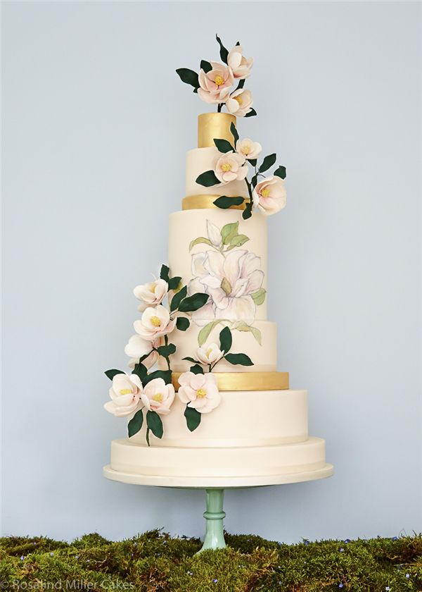 Rosalind Miller Sugar Flower Wedding Cake 13