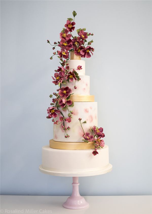 Rosalind Miller Sugar Flower Wedding Cake 15