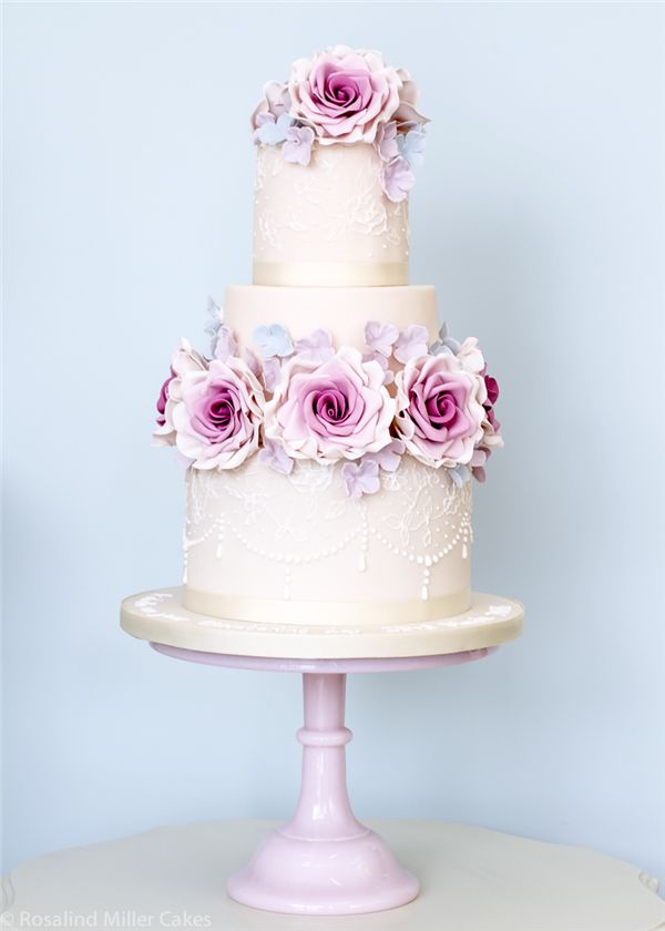 Rosalind Miller Sugar Flower Wedding Cake 18