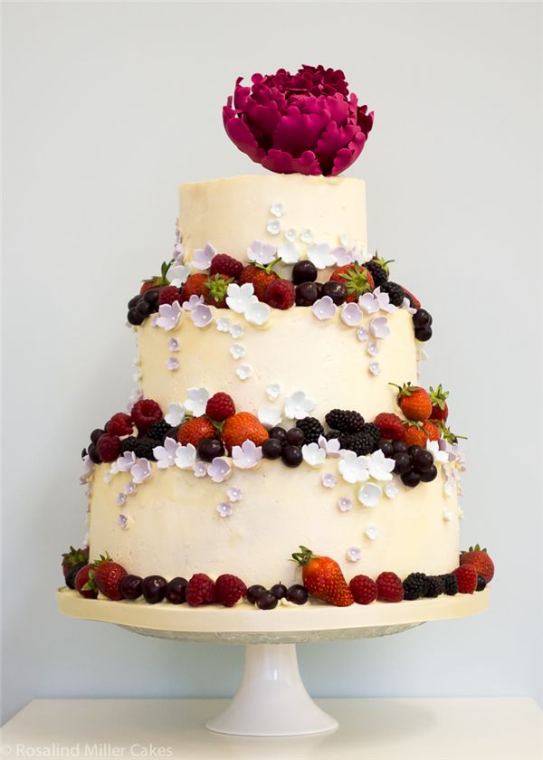 Rosalind Miller Sugar Flower Wedding Cake 4