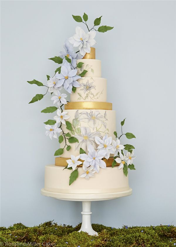 Rosalind Miller Sugar Flower Wedding Cake 5