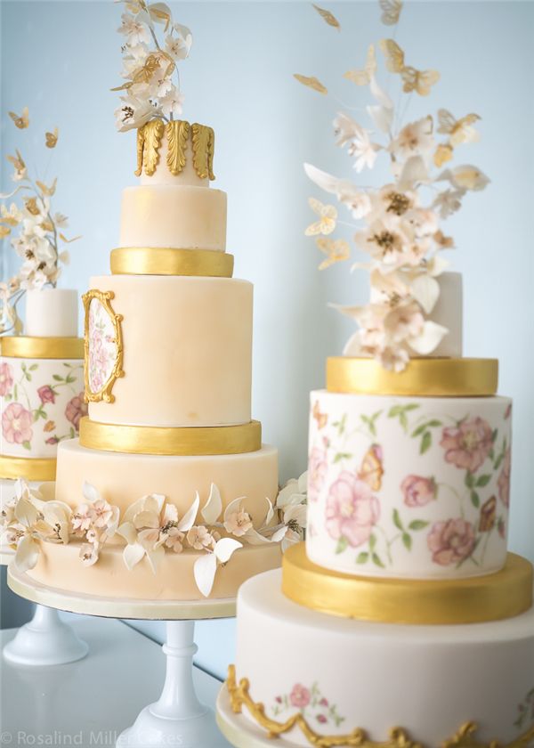Rosalind Miller Sugar Flower Wedding Cake 9