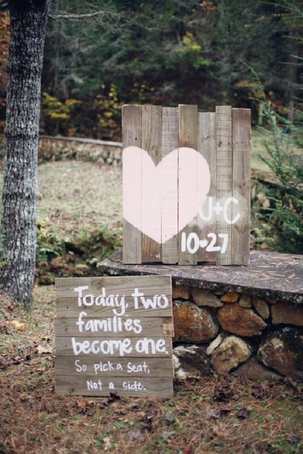 Rustic Vintage Wedding Signs