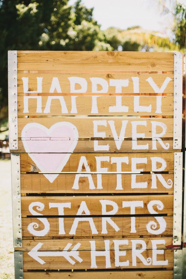 Rustic Wood Pallets Wedding Sign