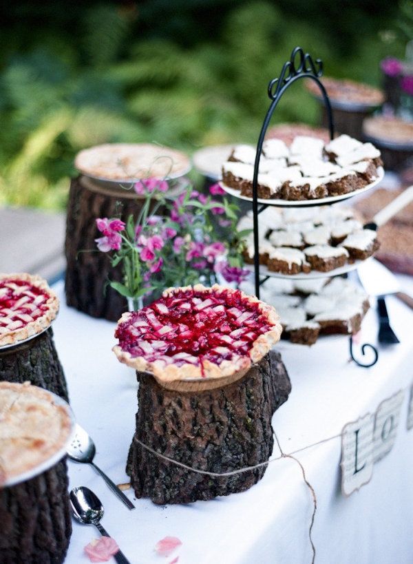 Wedding pie in lieu of the traditional cake