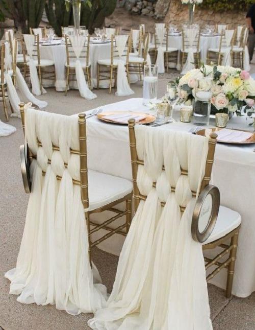 White Wedding Chair Decor Ideas