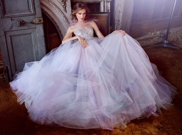 Wisteria tulle bridal ball gown ...