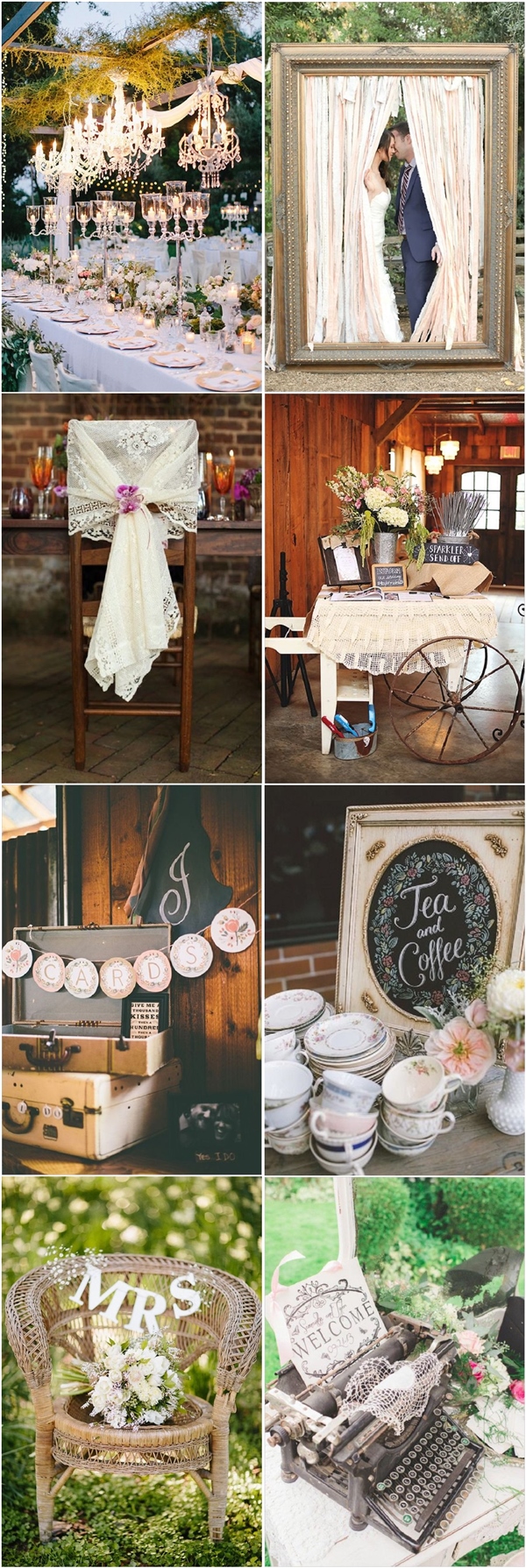 chic vintage wedding decor ideas