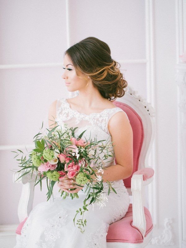 low bridal updo hairstyle