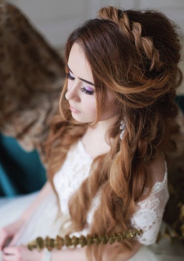 princess braided wedding hairstyles