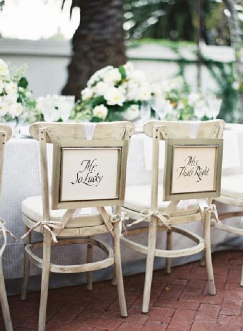 rustic wedding chair