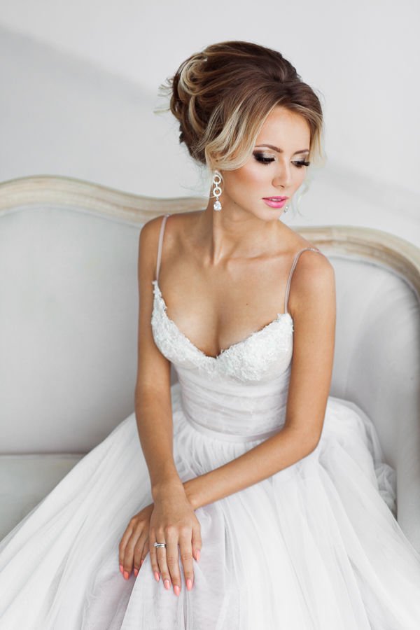 simple wedding updo hair