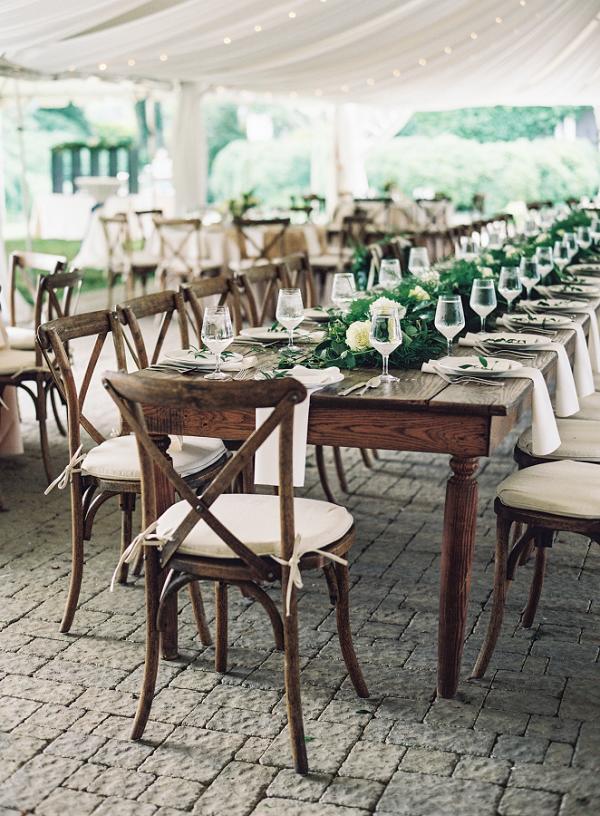 vintage wedding reception seating decor ideas