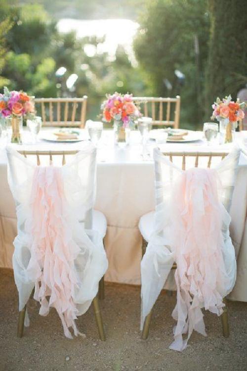 50 Creative Wedding Chair Decor With Fabric And Ribbons Deer
