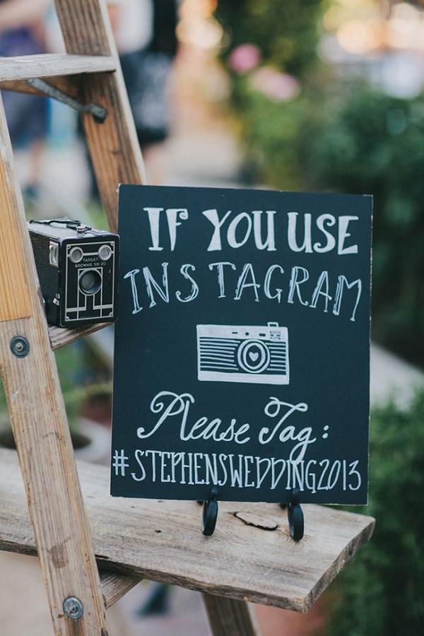 Rustic Backyard Wedding Sign