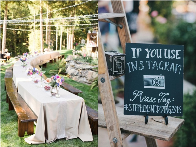 backyard wedding reception decor ideas