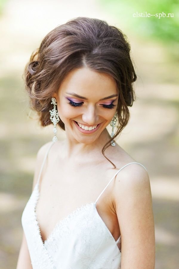 boho loose wedding updo hairstyle