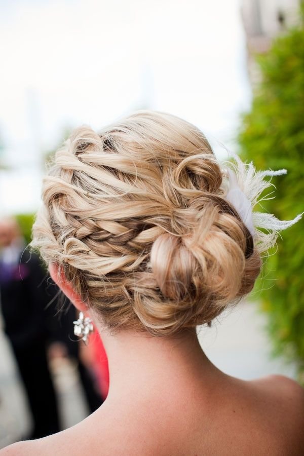 braided wedding updo hairstyle