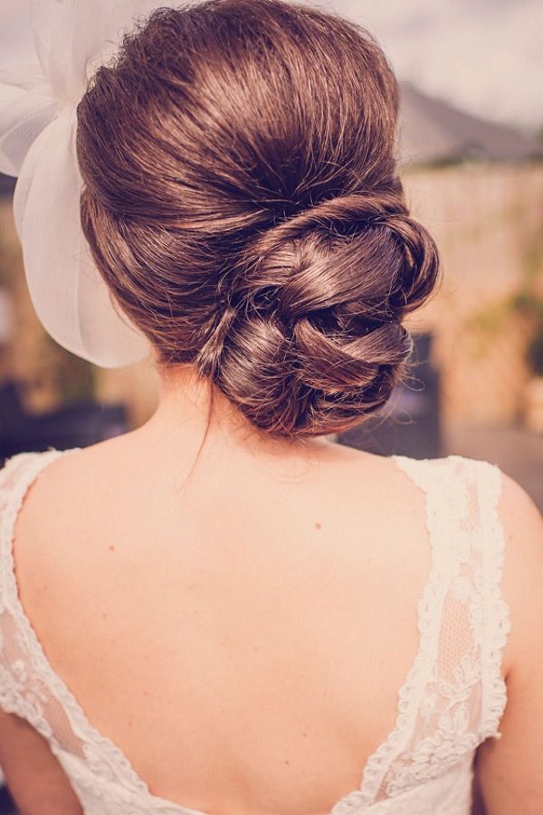 classic updo wedding hairstyle