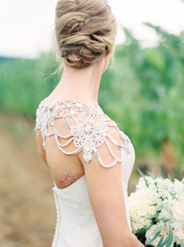 elegant wedding updo hairstyle
