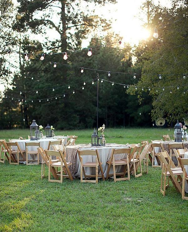 rustic backy wedding table decor ideas