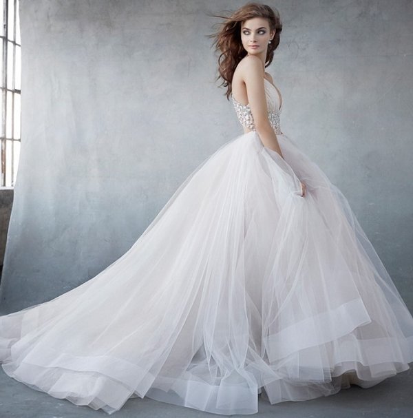 Lazaro ball gown wedding dresses 2016