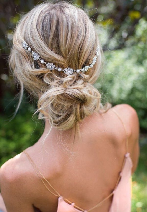 Vintage and Boho Inspired Wedding Hairstyle