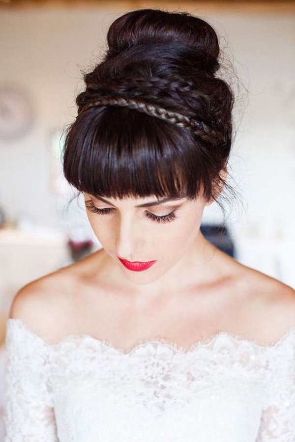 classy updo wedding hairstyle