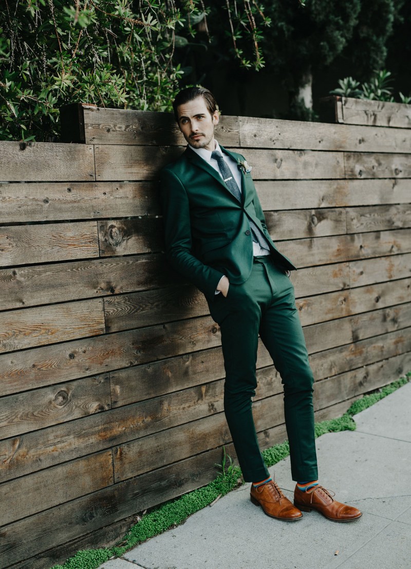 dark green wedding suit for groom