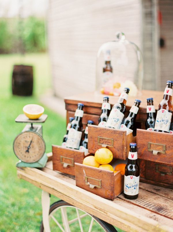 rustic garden tiered brews