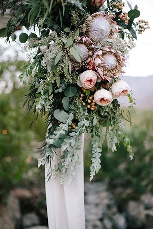 rustic protea wedding arch ideas